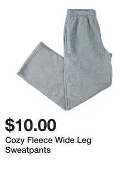Five Below Cozy Fleece Wide Leg Sweatpants offer