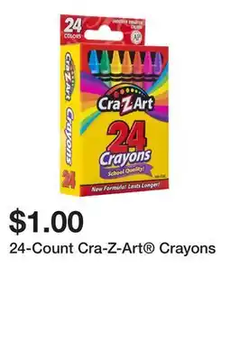 Five Below 24-Count Cra-Z-Art Crayons offer