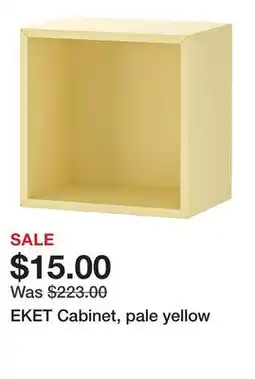Ikea EKET Cabinet, pale yellow offer