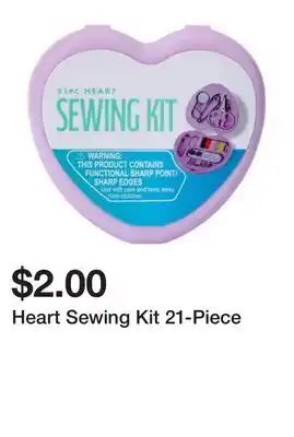 Five Below Heart Sewing Kit 21-Piece offer