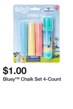 Five Below Bluey Chalk Set 4-Count offer
