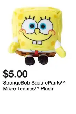 Five Below SpongeBob SquarePants Micro Teenies Plush offer