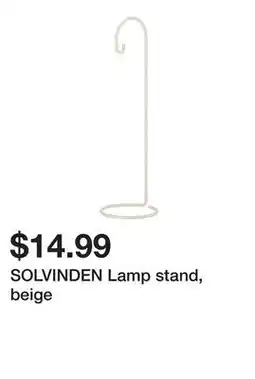 Ikea SOLVINDEN Lamp stand, beige offer