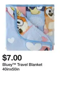 Five Below Bluey Travel Blanket 40inx50in offer