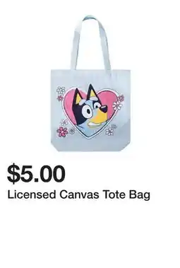Five Below Licensed Canvas Tote Bag offer