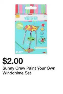 Five Below Sunny Crew Paint Your Own Windchime Set offer