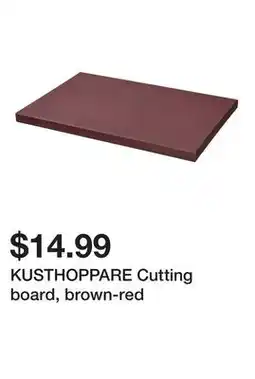 Ikea KUSTHOPPARE Cutting board, brown-red offer