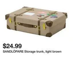 Ikea SANDLÖPARE Storage trunk, light brown offer