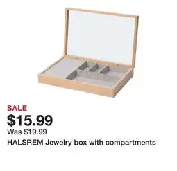 Ikea HALSREM Jewelry box with compartments offer