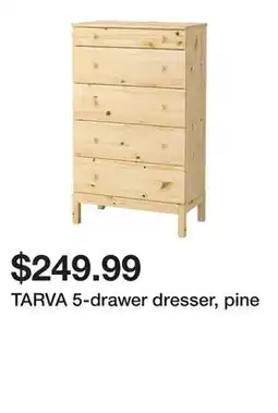 Ikea TARVA 5-drawer dresser, pine offer