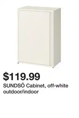 Ikea SUNDSÖ Cabinet, off-white outdoor/indoor offer