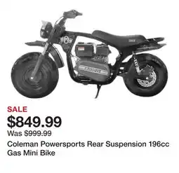 Tractor Supply Company Coleman Powersports Rear Suspension 196cc Gas Mini Bike offer