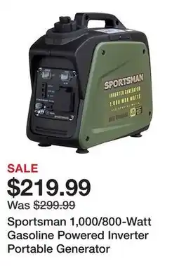 Tractor Supply Company Sportsman 1,000/800-Watt Gasoline Powered Inverter Portable Generator offer