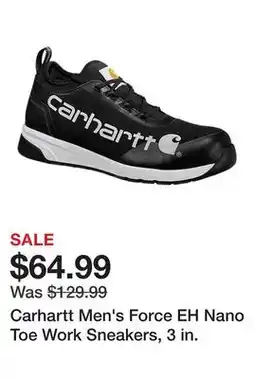 Tractor Supply Company Carhartt Men's Force EH Nano Toe Work Sneakers, 3 in offer