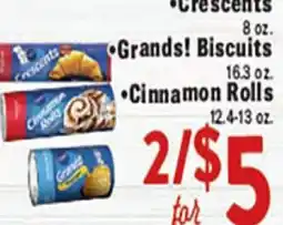 Rio Valley Market •Crescents •Grands! Biscuits •Cinnamon Rolls offer
