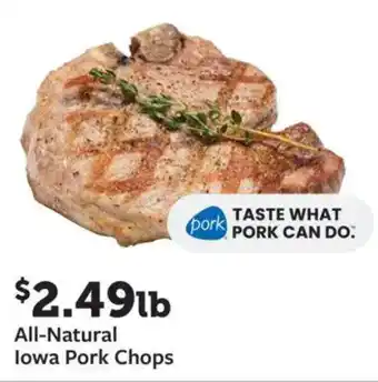 Fareway All-Natural Iowa Pork Chops offer