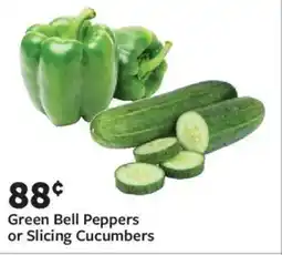 Fareway Green Bell Peppers or Slicing Cucumbers offer