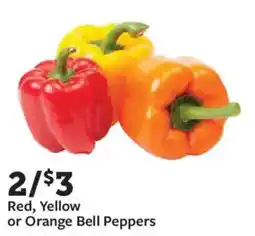 Fareway Red, Yellow or Orange Bell Peppers offer