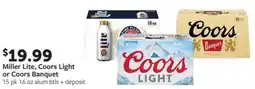 Fareway Miller Lite, Coors Light or Coors Banquet offer