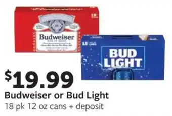 Fareway Budweiser or Bud Light offer