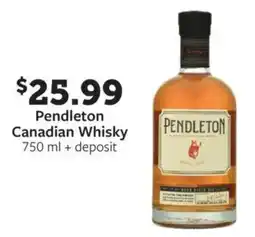 Fareway Pendleton Canadian Whisky offer