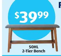 Aldi SOHL 2-Tier Bench offer