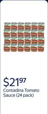 Walmart (24 pack) Contadina Tomato Sauce offer