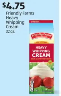 Aldi Friendly Farms Heavy Whipping Cream offer
