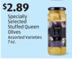 Aldi Specially Selected Stuffed Queen Olives offer