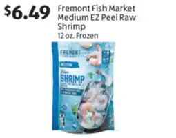 Aldi Fremont Fish Market Medium EZ Peel Raw Shrimp offer