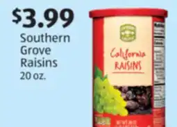Aldi Southern Grove Raisins offer