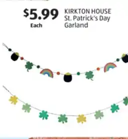 Aldi KIRKTON HOUSE St. Patrick's Day Garland offer