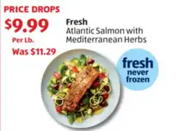 Aldi Fresh Atlantic Salmon with Mediterranean Herbs offer