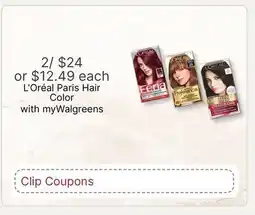 Walgreens L'OrΓ©al Paris Hair Color offer