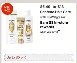 Walgreens Pantene Hair Care offer