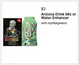 Walgreens Arizona Drink Mix or Water Enhancer offer