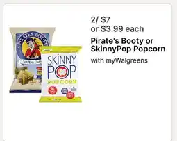 Walgreens Pirate's Booty or SkinnyPop Popcorn offer
