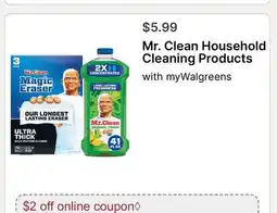 Walgreens Mr. Clean Household Cleaning Products offer