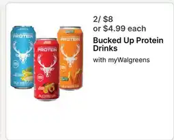 Walgreens Bucked Up Protein Drinks offer