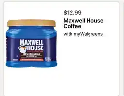 Walgreens Maxwell House Coffee offer