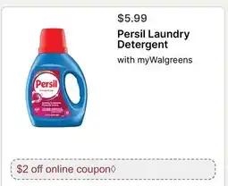Walgreens Persil Laundry Detergent offer