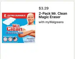 Walgreens 2-Pack Mr. Clean Magic Eraser offer