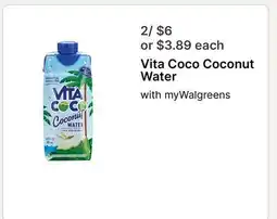Walgreens Vita Coco Coconut Water offer