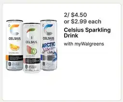 Walgreens Celsius Sparkling Drink offer