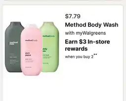 Walgreens Method Body Wash offer