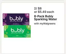 Walgreens Bubly Sparkling Water offer
