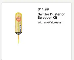 Walgreens Swiffer Duster or Sweeper Kit offer