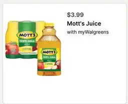 Walgreens Mott's Juice offer