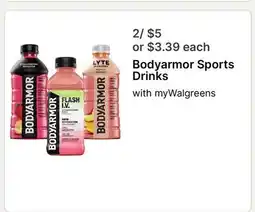 Walgreens Bodyarmor Sports Drinks offer