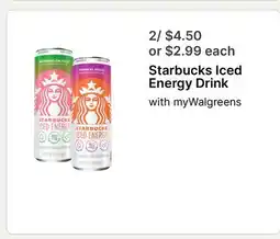 Walgreens Starbucks Iced Energy Drink offer